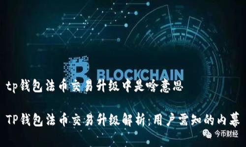 tp钱包法币交易升级中是啥意思

TP钱包法币交易升级解析：用户需知的内幕
